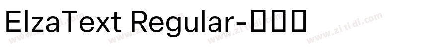 ElzaText Regular字体转换